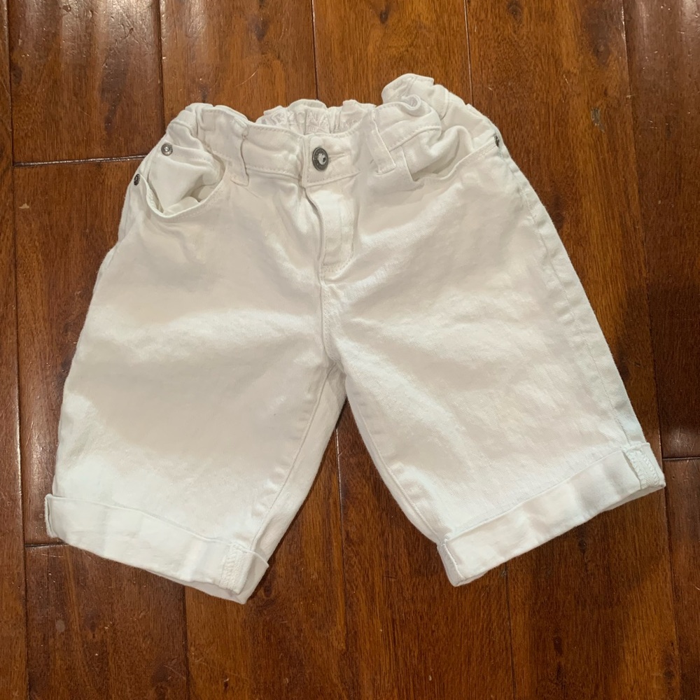 Girls Arizona white jean shorts